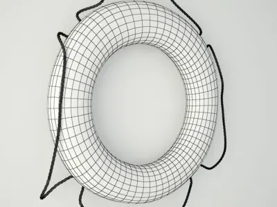 States Marine Corporation Life Preserver Ring 3D model