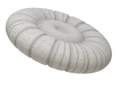 Exquisite Round Pillow 3D print model