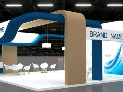 3D Booth 3D model 3D model