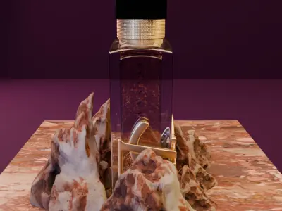 YSL Yves Saint Laurent Perfume 3D model product for adversiting 3D model