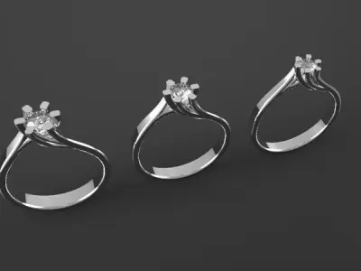 ENGAGEMENT  RING 3D print model