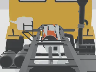 Ashok Leyland 1214 IL Truck 3D model