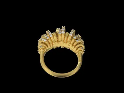 Diamond Ring 032 3D print model