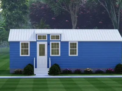 Modern Barndominium 3D Model Barn Style Residence Design 3D model