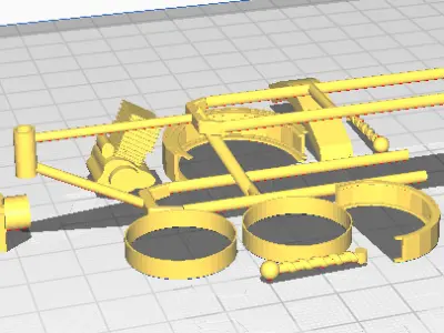 motorcycle set 3D model