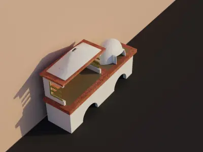 Barbeque mediterranean oven Free 3D model