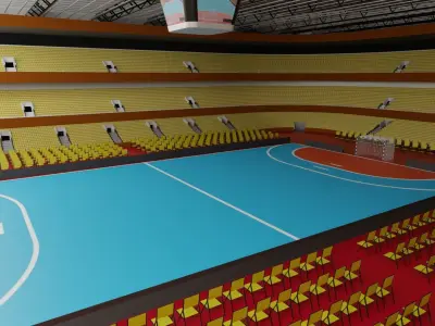 Handball Stadium Low-poly 3D model
