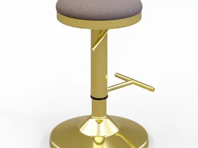 Bar stool Low-poly 3D model