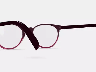 Blakeley Eyeglasses in Oxblood Fade 3D model