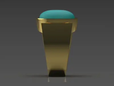 gemstone ring jr00127 3D print model