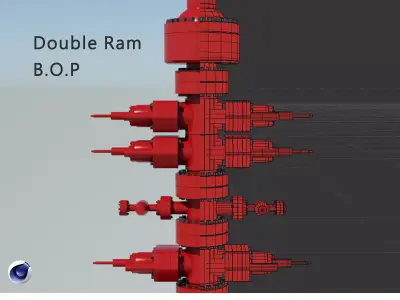 Double Ram Bop Low-poly 3D model
