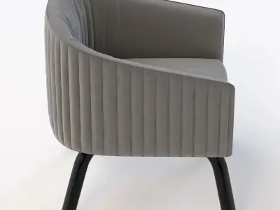 Lolita Stripe Armchair 3D model