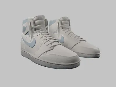 Nike Jordan gray 3D model