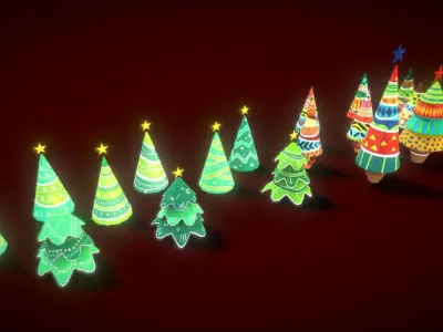 V5 Tree Noel 3D model