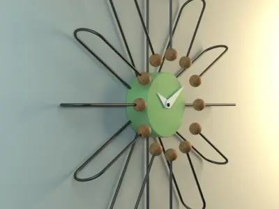 sunburst clock Free 3D model