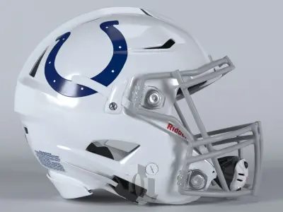 INDIANAPOLIS COLTS Helmet Football AFC SOUTH PBR updated 2025 3D model