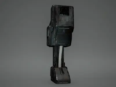 Cyberpunk Generator Low Poly  Game Ready Low-poly 3D model