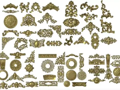 synthesize all File 3d pattern neoclassical 3d  3D print model