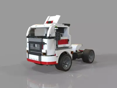 lego car truck Low-poly 3D model