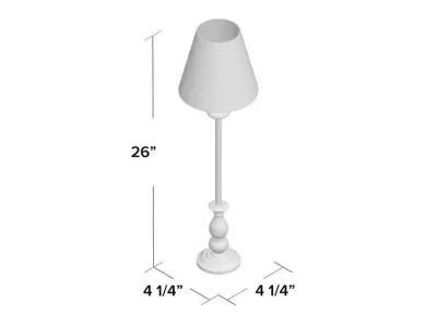 Bladon Resin Buffet Lamp 3D model