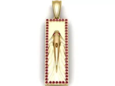 Fish pendant 3D printable model   3D print model