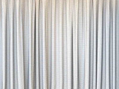 Minimalistic Curtain With 4K Textures 3D model