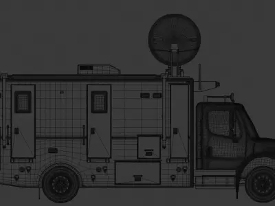 FEMA Freightliner M2 Truck 3D model