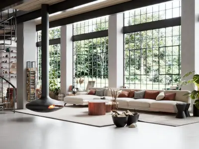 Boho Design Interior Scene for Cinema 4D and Vray 6 ACES 3D model