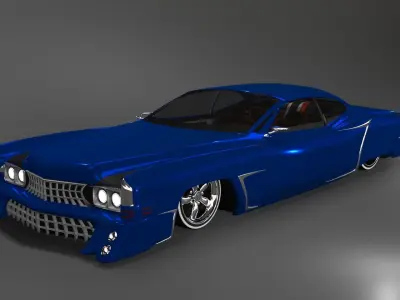 cadillac 1969 fleetwood custom lowrider 3D model