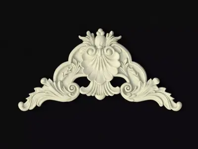 Central decor ornament for furniture 3D model 915