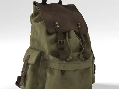 H-Andybag Canvas Backpack 3D model