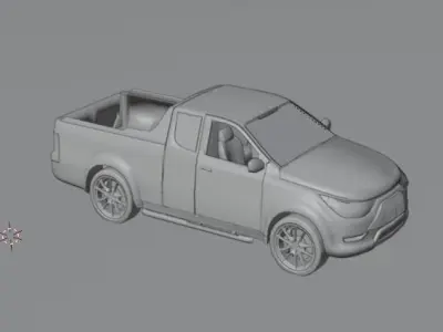 double cabin car  3D model