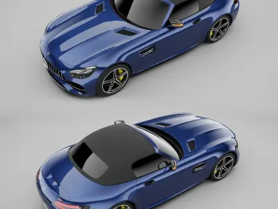 Mercedes AMG GT Coupe 3D model purchase