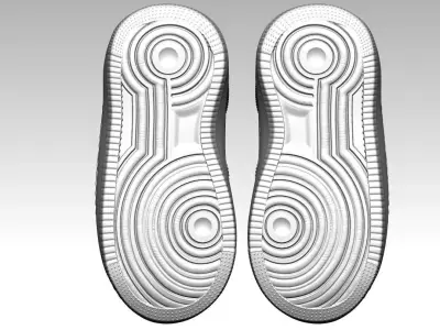 Realistic Sneaker Shoe High Detail 3D Printable Footwear Model 3D print model