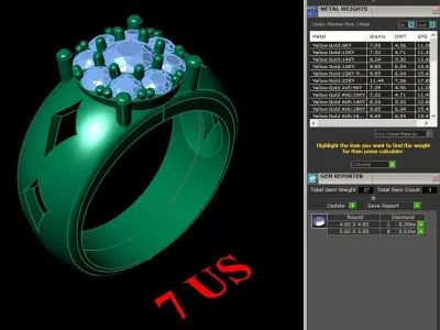 Luxury Men Rings Designs 6MR039 3D print model