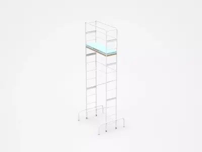 Movable Double-sided Industrial Platform 3D model