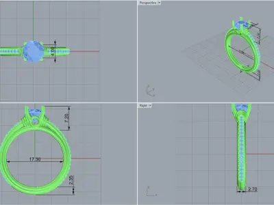 ring code  465 3D print model