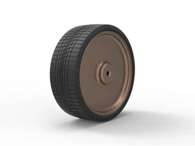 Wire wheel 5 Scale 1 to 10 3D print model
