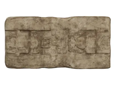 Egypt Ancient Stone Carving v1 002 Low-poly 3D model