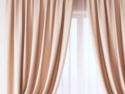 Set 45 Curtains 3D model