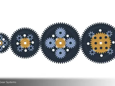 Planetary Gear Collection 01 3D print model