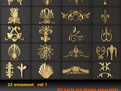 23 ornament vol 1 3D model