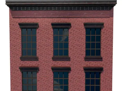 LowPoly FACADE 3 Low-poly 3D model