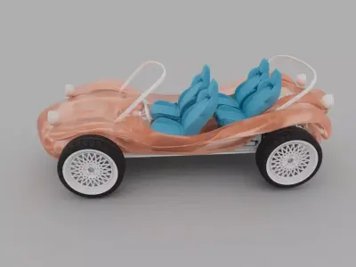Beach car 3D model