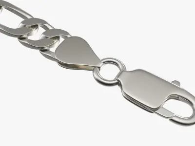 Necklace chain unlocked 3D model