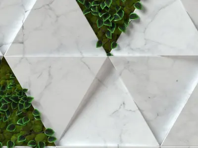 Stone Moss - Seamless wall panel texture Texture