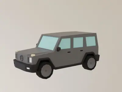 Mercedes G63 Suv Low-poly 3D model