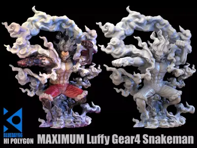 MAXIMUM Luffy Gear4 Snakeman 3D model
