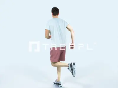 Virtue 02G Running Jogging Football Sports Man Low-poly 3D model purchase
