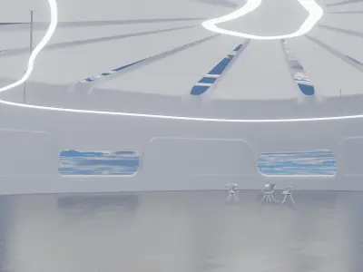 Sci-Fi Interior SCENE futuristic 3D model